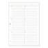 Finocam R4044 Recambio para Agendas Open - Lineas Guia Horizontales - Formato A4 - 210x5x297mm - Color Blanco