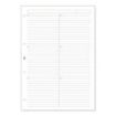 Finocam R4044 Recambio para Agendas Open - Lineas Guia Horizontales - Formato A4 - 210x5x297mm - Color Blanco