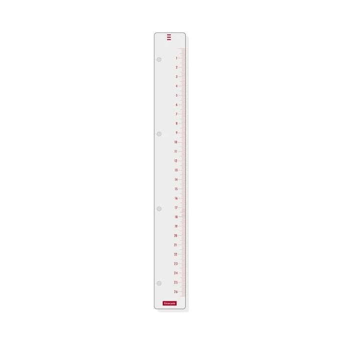 Finocam R4060 Regla para Agendas Open - Formato A4 - 50x297mm - Color Blanco