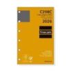 Finocam C298C Recambio para Agendas Classic en Catalan - Anual 2026 - Hojas Microperforadas - Formato 602 - 73x18x114mm - 1 Dia por Pagina - Color Blanco