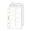 Finocam C296 Planificador de Recambio para Agendas Classic - Anual 2026 - Desplegable - Formato 602 - 73x1x114mm - Color Blanco