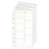 Finocam C996 Planificador de Recambio para Agendas Classic - Anual 2026 - Desplegable - Formato 609 - 94x1x171mm - Color Blanco