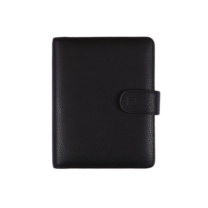 Finocam Open Piel Andrea Agenda Organizador - Anual 2026 - Formato 500 - 165x40x210mm - Semana Vista en Vertical - Color Negro