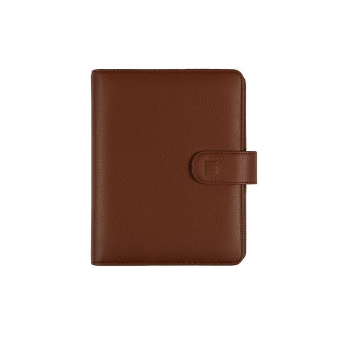 Finocam Open Leo Agenda Organizador en Catalan - Anual 2026 - Formato 500 - 165x43x210mm - 1 Dia por Pagina - Color Marron