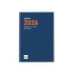 Finocam Coctel Agenda Plana - Anual 2026 - Formato Pl3 - 85x6x6mm - Semana Vista Horizontal - Color Azul