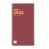 Finocam Coctel Agenda Plana en Catalan - Anual 2026 - Formato Pl4 - 83x6x6mm - Mes Vista - Color Burdeos