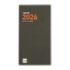 Finocam Min Agenda Plana en Catalan - Anual 2026 - Formato Pl4 - 83x6x154mm - Mes Vista - Color Verde Oscuro