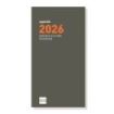 Finocam P499C Recambio para Agenda Plana en Catalan - Anual 2026 - Formato Pl4 - 81x5x150mm - Semana Vista Horizontal - Color Blanco