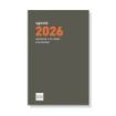 Finocam P394 Recambio para Agenda Plana - Anual 2026 - Formato Pl3 - 83x5x127mm - Semana Vista Horizontal - Color Verde Oscuro
