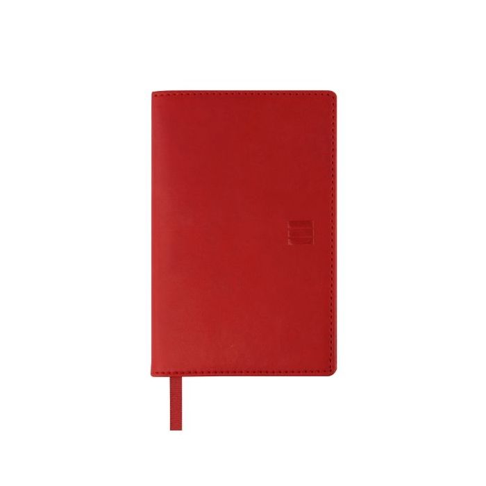Finocam Ibis Agenda Plana - Anual 2026 - Formato Pl3 - 90x10x10mm - Semana Vista Horizontal - Color Rojo