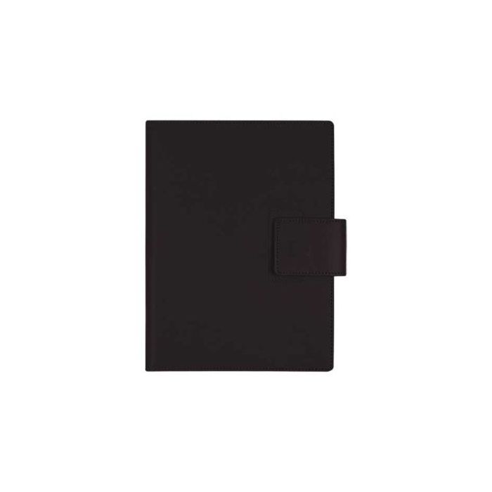 Finocam Duouno Agenda de Espiral - Bolsillo Interior - Anilla Portaboligrafo - Formato E10 - 155x212mm - 1 Dia por Pagina - Color Negro