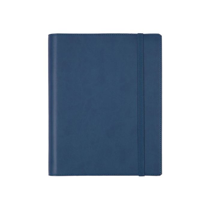 Finocam Duoband Agenda con Bloc de Notas - Anual 2026 - Formato E10 - 168x15x226mm - Semana Vista Horizontal - Color Azul