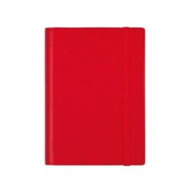 Finocam Duoband Agenda con Bloc de Notas en Catalan - Anual 2026 - Formato E5 - 136x25x192mm - 1 Dia por Pagina - Color Rojo
