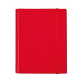 Finocam Duoband Agenda con Bloc de Notas en Catalan - Anual 2026 - Formato E10 - 176x28x226mm - 1 Dia por Pagina - Color Rojo