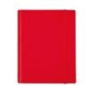 Finocam Duoband Agenda con Bloc de Notas en Catalan - Anual 2026 - Formato E10 - 176x28x226mm - 1 Dia por Pagina - Color Rojo