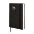 Finocam Dynamic Mara Agenda Profesional - Anual 2026 - Tapa Blanda - Cierre con Goma Elastica - Formato Y4 - 124x22x174mm - 1 Dia por Pagina - Color Negro