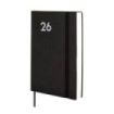 Finocam Dynamic Mara Agenda Profesional en Catalan - Anual 2026 - Tapa Blanda - Cierre con Goma Elastica - Formato Y4 - 124x22x174mm - 1 Dia por Pagina - Color Negro