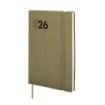 Finocam Dynamic Mara Agenda Profesional - Anual 2026 - Tapa Blanda - Cierre con Goma Elastica - Formato Y4 - 124x11x174mm - Semana Vista en Vertical - Color Verde