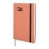Finocam Dynamic Mara Agenda Profesional en Catalan - Anual 2026 - Tapa Blanda - Cierre con Goma Elastica - Formato Y10 - 144x11x208mm - Semana Vista en Vertical - Color Coral