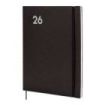 Finocam Dynamic Mara Agenda Profesional - Anual 2026 - Tapa Blanda - Cierre con Goma Elastica - Formato Y12 - 214x11x275mm - Semana Vista en Vertical - Color Negro