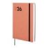 Finocam Dynamic Mara Agenda Profesional - Anual 2026 - Tapa Blanda - Cierre con Goma Elastica - Formato Y10 - 144x22x208mm - 1 Dia por Pagina - Color Coral