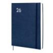 Finocam Dynamic Mara Agenda Profesional en Catalan - Anual 2026 - Tapa Blanda - Cierre con Goma Elastica - Formato Y12 - 214x25x275mm - 1 Dia por Pagina - Color Azul