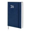 Finocam Dynamic Mara Agenda Profesional - Anual 2026 - Tapa Blanda - Cierre con Goma Elastica - Formato Y11 - 169x22x245mm - 1 Dia por Pagina - Color Azul