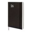 Finocam Dynamic Mara Agenda Profesional en Catalan - Anual 2026 - Tapa Blanda - Cierre con Goma Elastica - Formato Y11 - 169x22x245mm - 1 Dia por Pagina - Color Negro