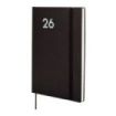 Finocam Dynamic Mara Agenda Profesional en Catalan - Anual 2026 - Tapa Blanda - Cierre con Goma Elastica - Formato Y10 - 144x11x208mm - Semana Vista Horizontal - Color Negro