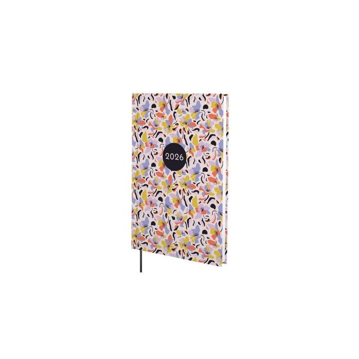 Finocam Dynamic Porto Design Agenda - Anual 2026 - Tapa Dura - Formato Y10 - 145x12x210mm - Semana Vista en Vertical - Tematica de Flores