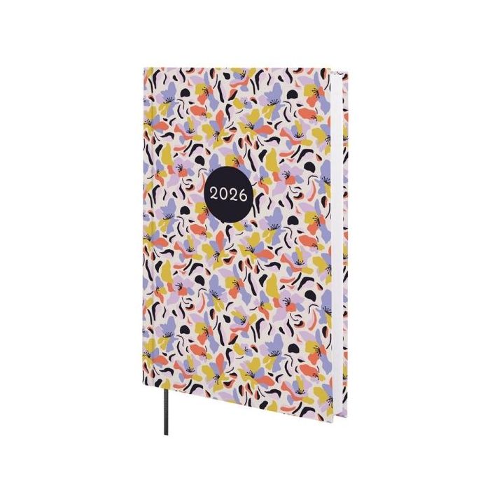 Finocam Dynamic Porto Design Agenda - Anual 2026 - Tapa Dura - Formato Y10 - 145x23x210mm - 1 Dia por Pagina - Tematica de Flores