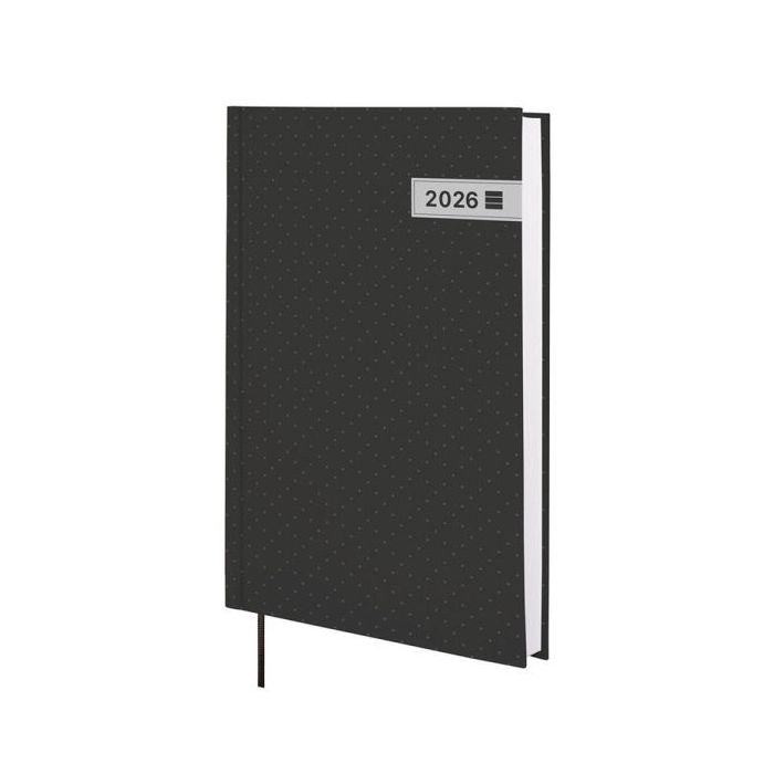 Finocam Dynamic Porto Design Agenda - Anual 2026 - Tapa Dura - Formato Y10 - 145x23x210mm - 1 Dia por Pagina - Color Negro