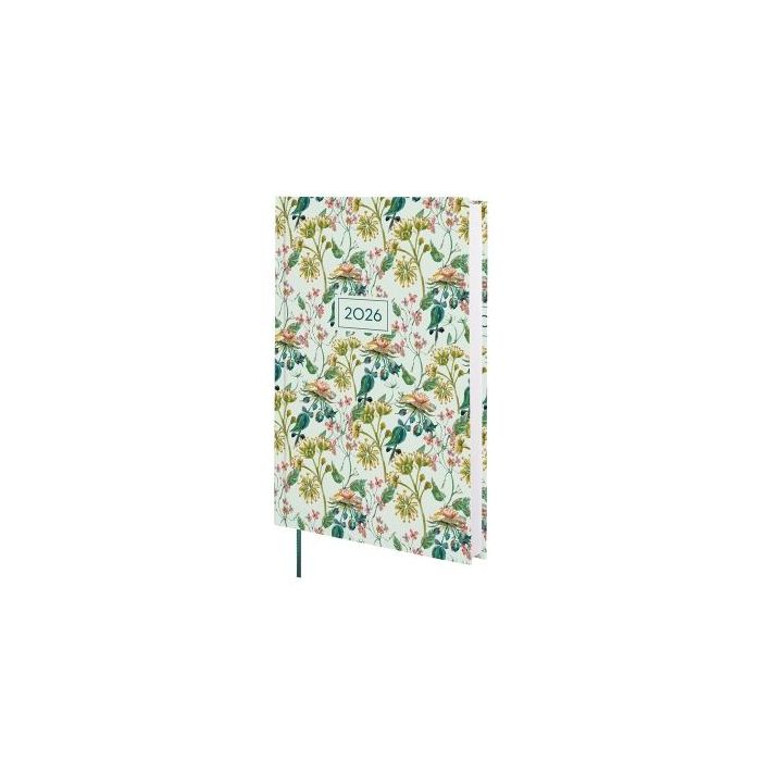 Finocam Dynamic Porto Design Agenda en Catalan - Anual 2026 - Tapa Dura - Formato Y10 - 145x23x210mm - 1 Dia por Pagina - Tematica de Flores