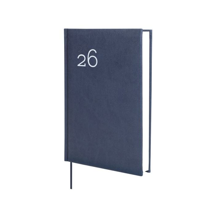 Finocam Dynamic Milano Agenda Profesional - Anual 2026 - Tapa Dura Acolchada - Formato Y10 - 143x29x210mm - 1 Dia por Pagina - Color Azul