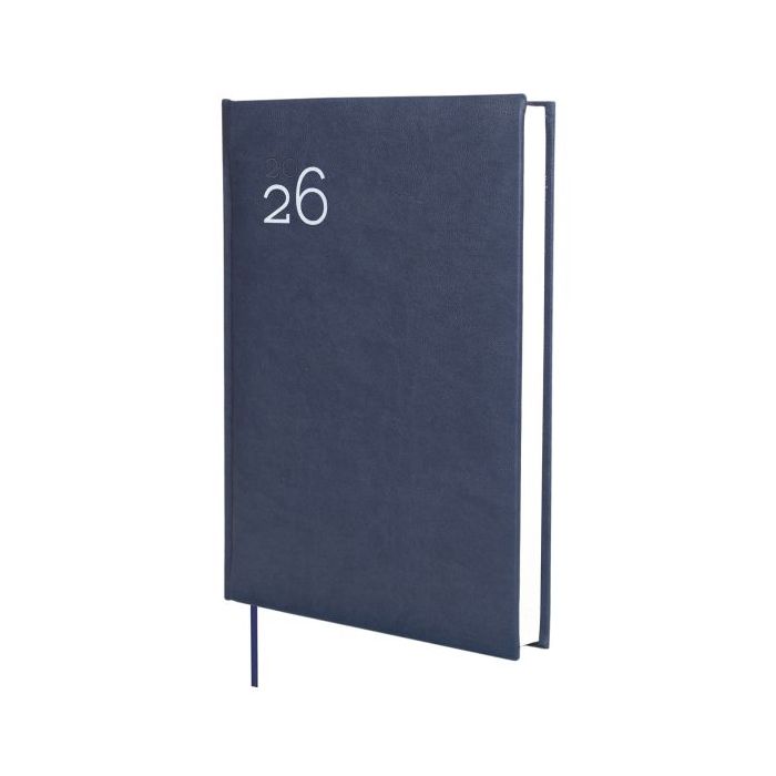 Finocam Dynamic Milano Agenda Profesional en Catalan - Anual 2026 - Tapa Dura Acolchada - Formato Y11 - 168x32x245mm - 1 Dia por Pagina - Color Azul