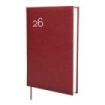 Finocam Dynamic Milano Agenda Profesional en Catalan - Anual 2026 - Tapa Dura Acolchada - Formato Y11 - 168x32x245mm - 1 Dia por Pagina - Color Burdeos
