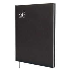 Finocam Dynamic Milano Agenda Profesional - Anual 2026 - Tapa Dura Acolchada - Formato Y12 - 214x19x275mm - Semana Vista en Vertical - Color Negro