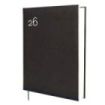 Finocam Dynamic Milano Agenda Profesional Internacional - Anual 2026 - Tapa Dura Acolchada - Formato Y12 - 214x47x275mm - 2 Paginas por Dia - Color Negro