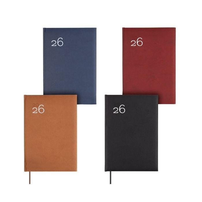 Finocam Dynamic Milano Pack de 5 Agendas Surtidas en Catalan - Anual 2026 - Tapa Dura Acolchada - Formato Y11 - Semana Vista en Vertical - Color Surtidos