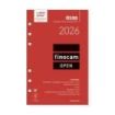 Finocam R599 Recambio Anual 2026 para Agendas Open 2026 - Formato 500 - 117x8x181mm - Semana Vista en Vertical - Color Blanco