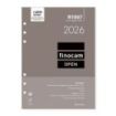 Finocam R1097 Recambio Anual 2026 para Agendas Open 2026 - Formato 1000 - 155x11x215mm - 2 Dias por Pagina - Color Blanco