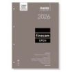 Finocam R4098 Recambio Anual 2026 para Agendas Open 2026 - Formato A4 - 210x17x297mm - 1 Dia por Pagina - Color Blanco