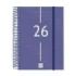 Finocam Year Agenda de Espiral - Tapa Ligera - Formato E10 - 175x29x212mm - 1 Dia por Pagina - Color Azul