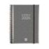 Finocam Basics Agenda - Anual 2026 - con Espiral - Personalizable - Formato E10 - 162x14x212mm - Semana Vista Horizontal - Color Gris