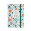 Finocam Design Collection Agenda de Espiral - Anual 2026 - Tapa Ligera - Formato E5 - 124x14x181mm - Semana Vista Horizontal - Tematica de Flores