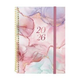 Finocam Design Collection Agenda de Espiral - Anual 2026 - Tapa Ligera - Formato E10 - 162x14x212mm - Semana Vista Horizontal - Color Varios