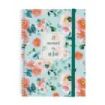 Finocam Design Collection Agenda de Espiral en Catalan - Anual 2026 - Tapa Ligera - Formato E10 - 162x14x212mm - Semana Vista Horizontal - Tematica de Flores
