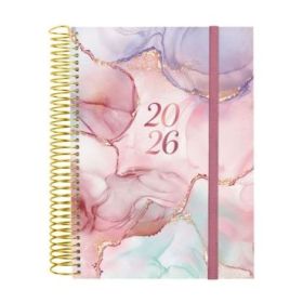 Finocam Design Collection Agenda de Espiral - Anual 2026 - Tapa Ligera - Formato E10 - 172x29x212mm - 1 Dia por Pagina - Color Varios