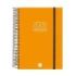 Finocam Opaque Agenda de Espiral - Anual 2026 - Tapa Ligera - Cierre con Goma Elastica - Formato E10 - 175x29x212mm - 1 Dia por Pagina - Color Naranja