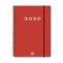 Finocam My Agenda de Espiral - Anual 2026 - Tapa Dura Antirayaduras - Formato E10 - 171x9x212mm - Semana Vista Horizontal - Color Rojo